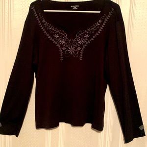 St.John’s Bay Black Blouse